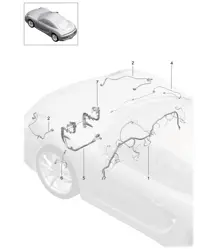 Cablaggi / Cruscotto / Assetto / Copertura / Sterzo / Assale anteriore 981C Cayman / Cayman S 2014-16