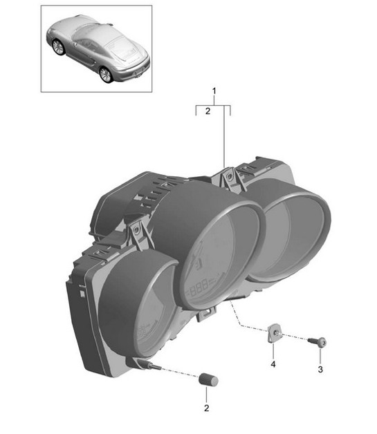 Diagram 906-001 Porsche Cayenne Turbo 4.5L 2003>> Electrical equipment