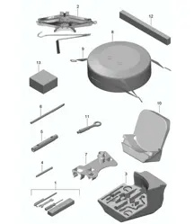 Cric à outils 981.SP Boxster Spyder 2016