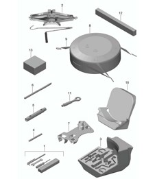 Gato para herramientas 981.SP Boxster Spyder 2016 Gato para herramientas 981.SP Boxster Spyder 2016