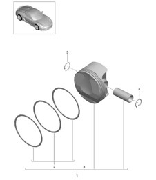 Kolben 981.SP Boxster Spyder 2016
