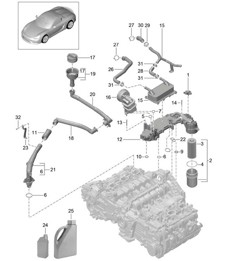Engine lubrication 981.SP Boxster Spyder 2016 Engine lubrication 981.SP Boxster Spyder 2016