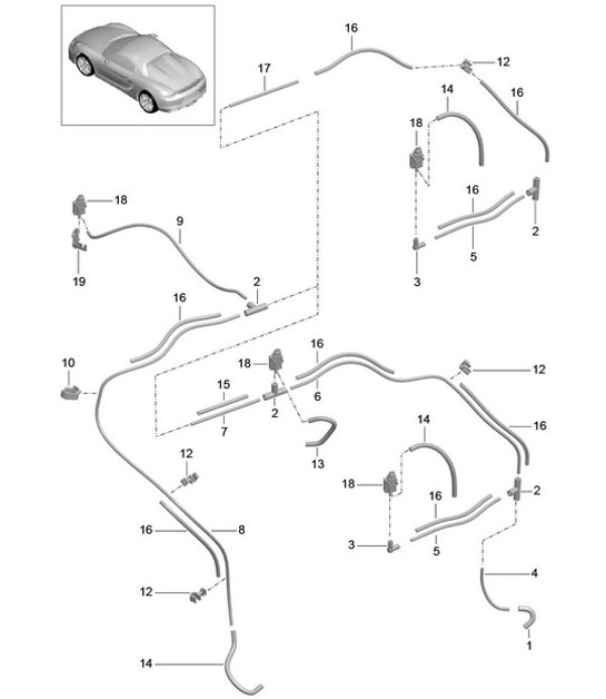 Diagram 107-015 Porsche 924S 2.5L 1988 