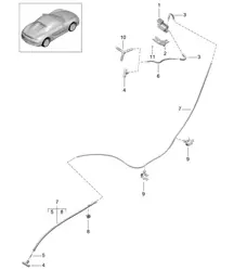 Sistema de escape / Control - PR:XLF, Sistema de escape deportivo - 981.SP Boxster Spyder 2016