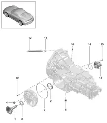 Cambio manuale / Parti singole (Modello: G8120) 981.SP Boxster Spyder 2016