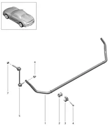 Barre anti-roulis 981.SP Boxster Spyder 2016