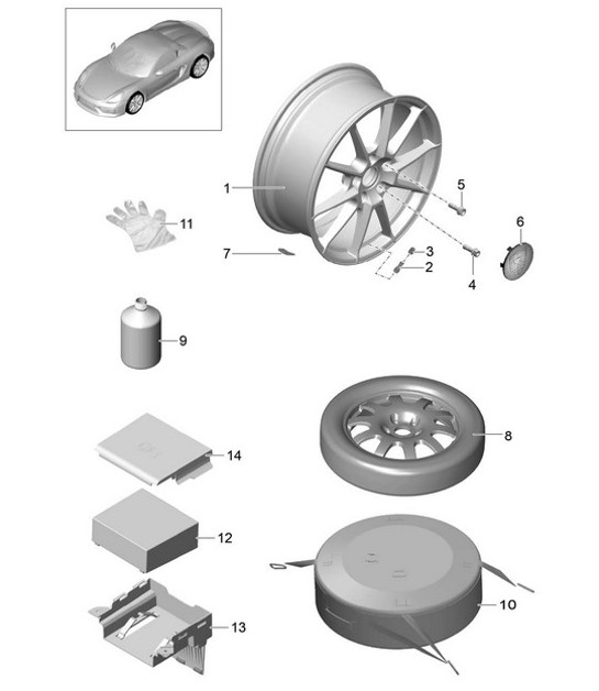 Diagram 601-000 Porsche Macan (95B) MK2 2019-2021 