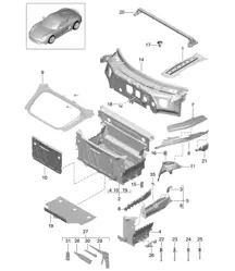 Frontend / Einzelteile 981.SP Boxster Spyder 2016