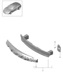 Porta parachoques delantero 981.SP Boxster Spyder 2016