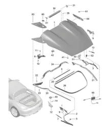 Heckabdeckung 981.SP Boxster Spyder 2016