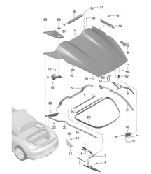 Rear Cover 981.SP Boxster Spyder 2016