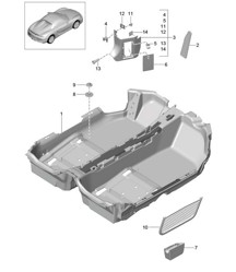 Pavimentos / Moquetas 981.SP Boxster Spyder 2016