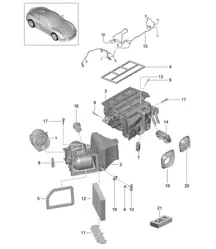 Klimaanlage und Einzelteile 981.SP Boxster Spyder 2016