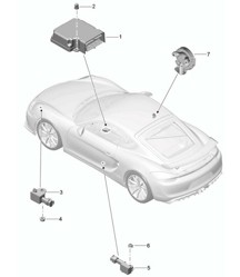 Calculateur / Capteur / Airbag 981.SP Boxster Spyder 2016