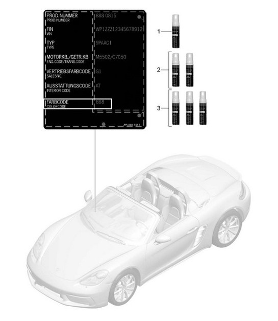 Diagram 004-000 Porsche Panamera Turbo S V8 4.8L Accessories & others