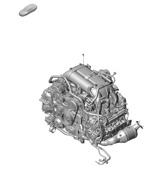 Diagram 101-002 Porsche Cayenne Turbo 4.5L 2003>> Engine