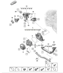 Coolant pump 718 (982) Boxster  GTS 4.0L 2017>>