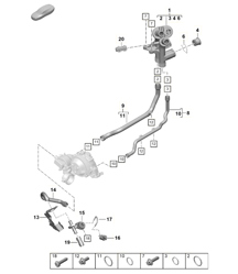 Système de refroidissement du liquide de refroidissement / Distribution du liquide de refroidissement / Moteur 718 (982) Boxster GTS 4.0L 2017&gt;&gt;