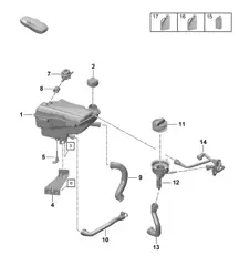 Vase d'expansion du liquide de refroidissement 718 (982) Boxster GTS 4.0L 2017>>
