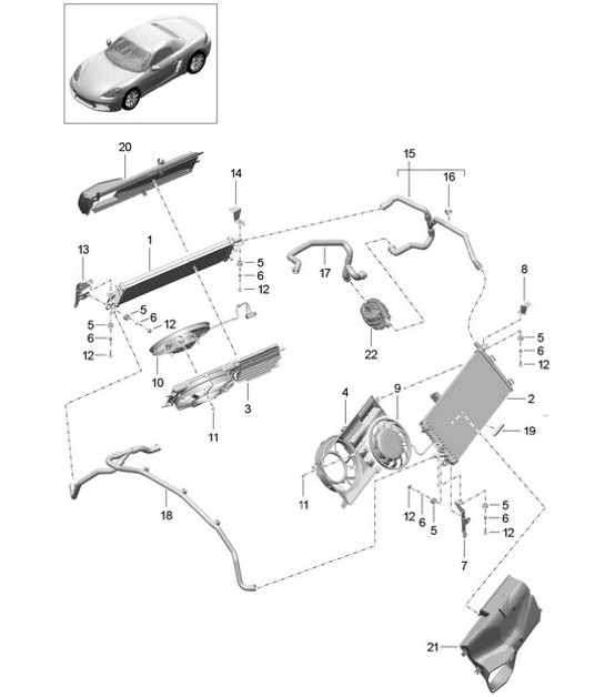Diagram 105-025 Porsche Cayenne S 4.5L V8 2003>> Engine