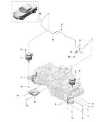 Motoraufhängung 718 (982) Boxster 2017>>