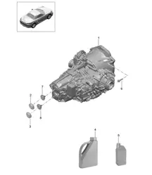 - PDK - Boîte de vitesses / Transmission de remplacement (Modèle : CG210, CG240, CG270) 718 (982) Boxster 2017>>
