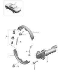 Frein de stationnement 718 (982) Boxster 2017>>