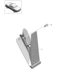 Pédales commande accélérateur 718 (982) Boxster 2017>>