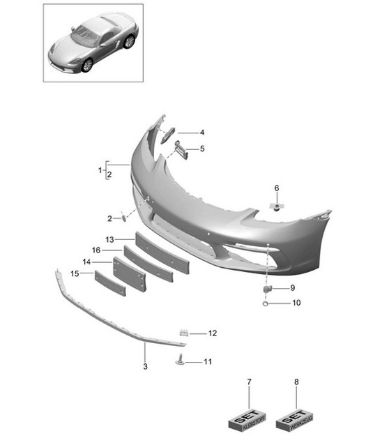 Diagram 802-000 Porsche Cayenne Turbo E-Hybrid Coupe with GT Package V8 4.0 739Hp 