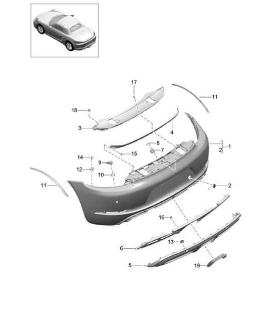 Diagram 802-023 Porsche Cayenne Coupe Turbo S E-Hybrid V8 4.0L 550Hp 
