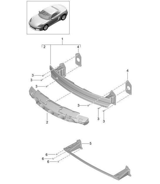 Diagram 802-060 Porsche Cayman S 3.4L 987C 2005-08 Body