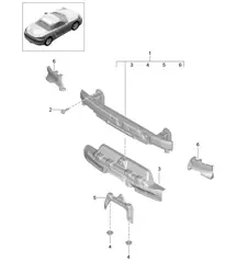 Porta parachoques - TRASERO - 718 (982) Boxster 2017>>