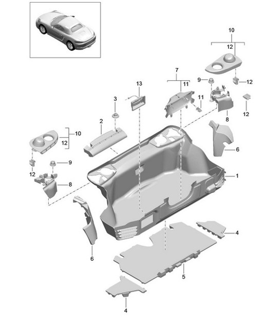 Diagram 807-005 Porsche 964 (911) C2 1989-93 Body