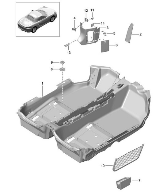 Diagram 807-010 Porsche 992 Turbo S 3.8L 