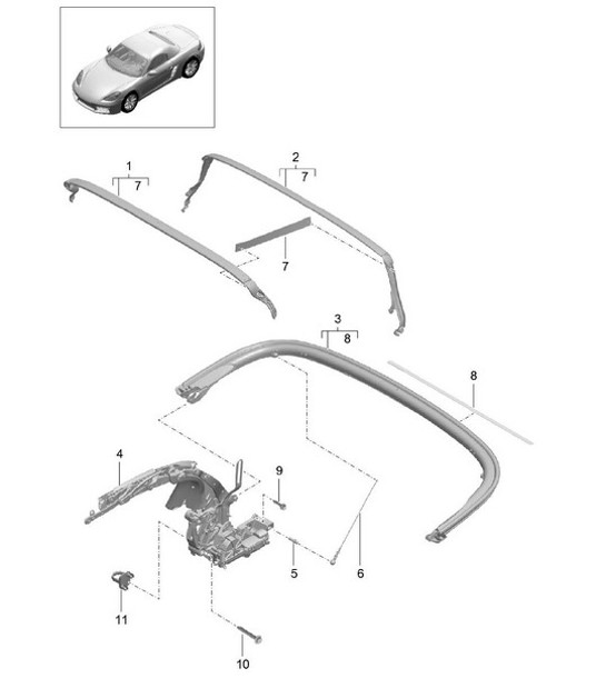 Diagram 811-010 Porsche Taycan (9J1) MK2 2024>> 