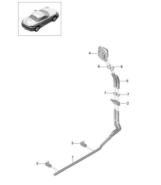 Diagram 813-000 Porsche Panamera S V6 Turbo 3.0L 2WD Executive Body