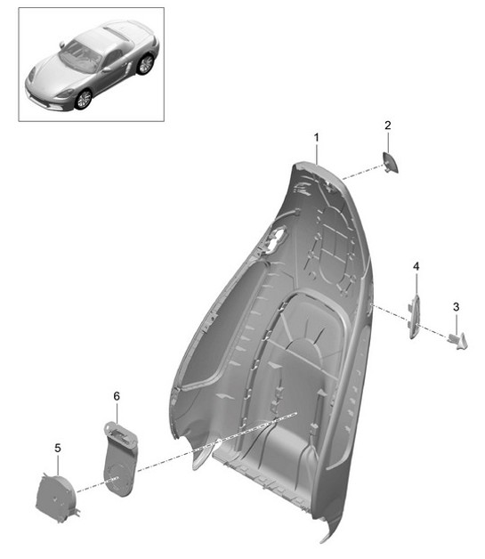 Diagram 817-004 Porsche 924 (1977-1988) Body
