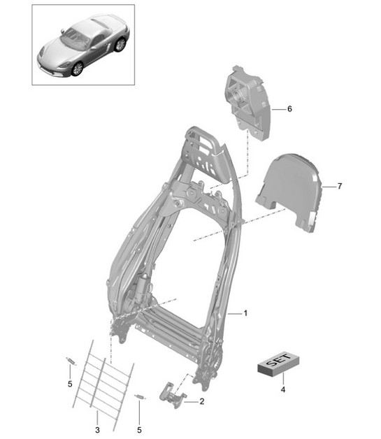 Diagram 817-006 Porsche Boxster 718 (982) 2017>> Body