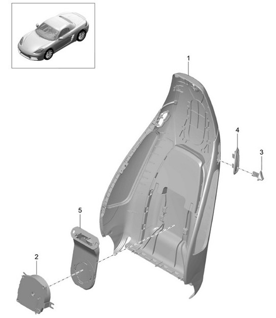 Diagram 817-019 Porsche 996 (911) (1997-2005) Body