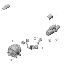 Motorino d'avviamento / Alternatore 718 (982) Boxster 2017>>