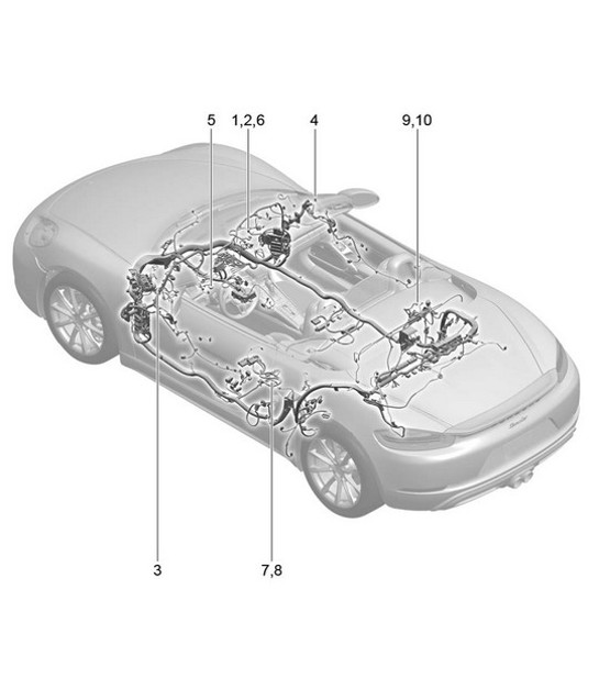 Diagram 902-060 Porsche Cayenne 3.2L V6 2003>> Electrical equipment