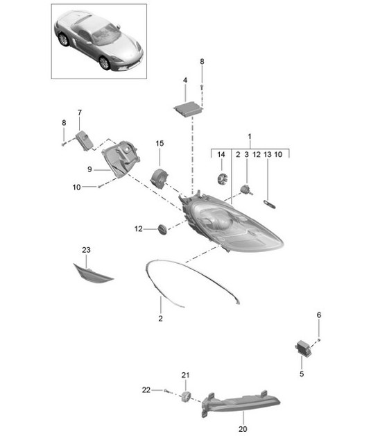 Diagram 905-003 Porsche Macan (95B) MK2 2019-2021 