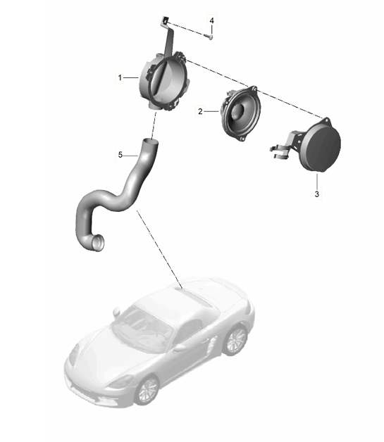 Diagram 911-020 Porsche Cayenne S V6 3.0L Hybrid 380HP Electrical equipment