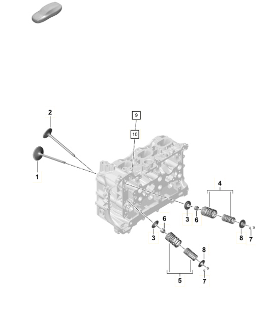 Diagram 103-006 Porsche Cayenne 3.2L V6 2003>> Engine