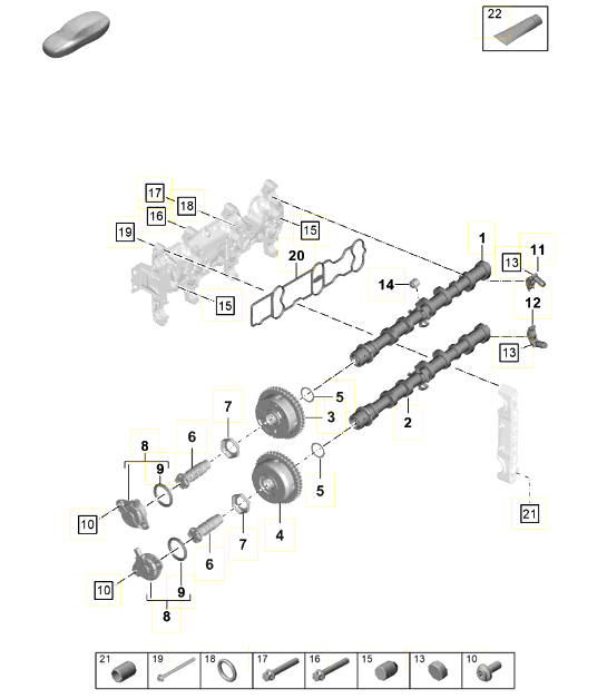 Diagram 103-011 Porsche Taycan (9J1) MK1 2020-2024 