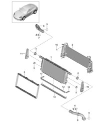 Radiador Central (PR:153) 718C (982C) Cayman 2017&gt;&gt;
