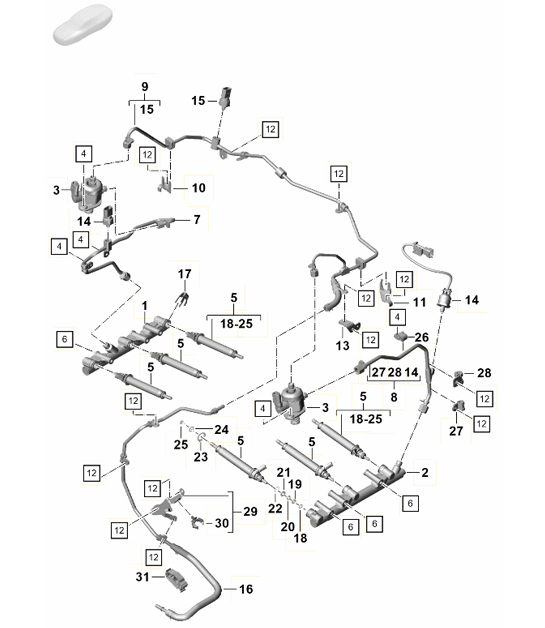 Diagram 107-006 Porsche Taycan (9J1) MK2 2024>> 