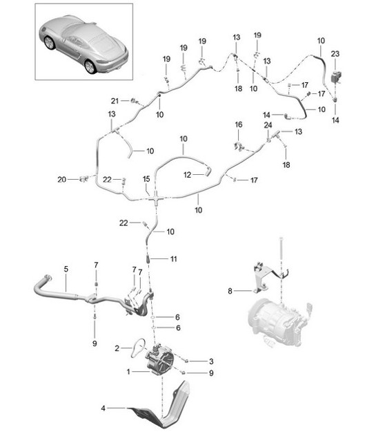 Diagram 107-015 Porsche Cayenne S 4.5L V8 2003>> Engine