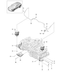 Sospensione motore 718C (982C) Cayman 2017&gt;&gt;