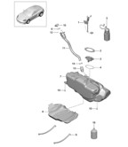 Fuel System, Exhaust System Cayman 718C (982C) 2017>>
